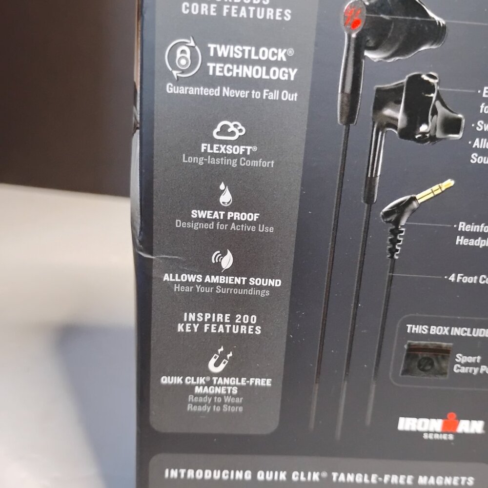 Yurbuds Inspire 200 Noise Isolating in-Ear Earbuds Twistlock Quik Clik (4x) - Picture 10 of 13